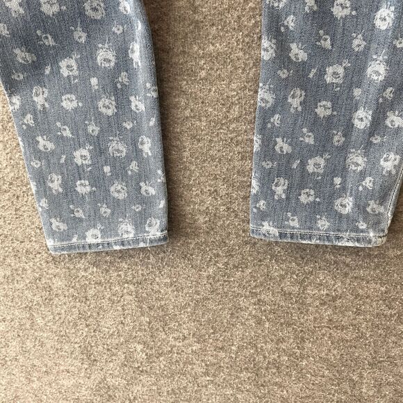 ADRIANO GOLDSCHMIED + LIBERTY ART FABRICS Floral Print Denim Blue Jeans Size 27R - Picture 9 of 16